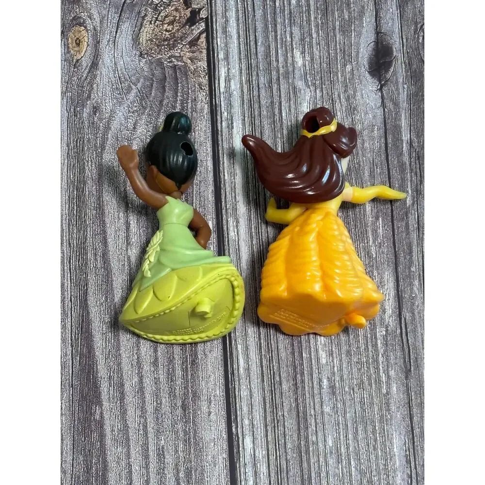 McDonald's 2020 Princess Belle  Beauty Beast Princess Tiana Frog figure Disney